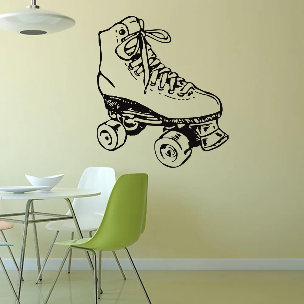 Творческий коньки стены винила Книги по искусству Наклейка Home Decor Декор в