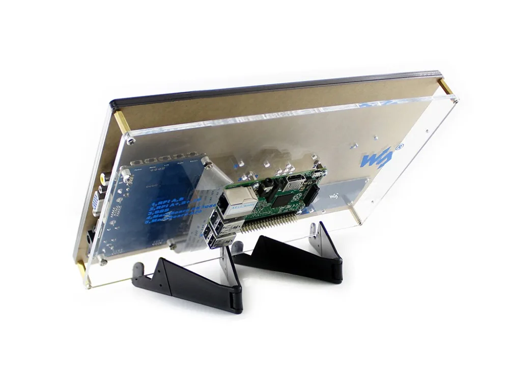 Waveshare Raspberry Pi 10 1 дюйма HDMI LCD (H) 1024x600 емкостный сенсорный экран с чехлом для & BB Black|lcd