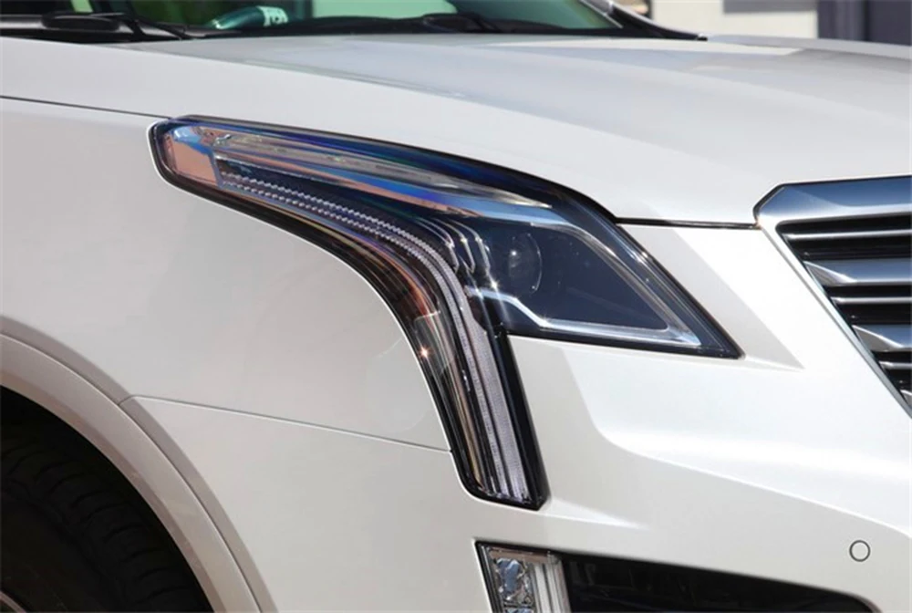 Для Cadillac XT5 ATS CTS XTS SRX SLS Автомобильные фары прозрачные линзы Авто оболочка Крышка