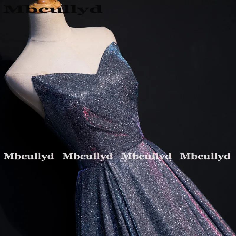 Mbcullyd/фиолетовые платья для выпускного вечера с блестками Вечерние девочек