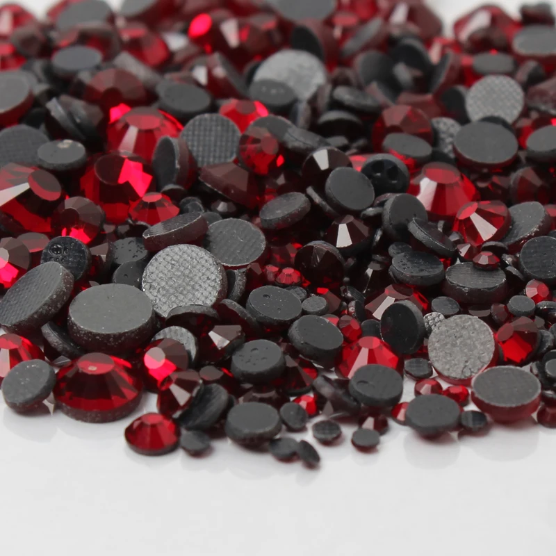 Кристаллы и камни Темный Сиам смешанный размер Стразы 2000 шт./лот исправление