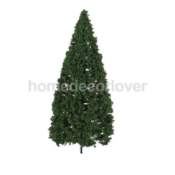 10шт. 1:75 HO Scale Зеленый пейзаж модель Cedar Trees 12 см прочные | Дом и сад