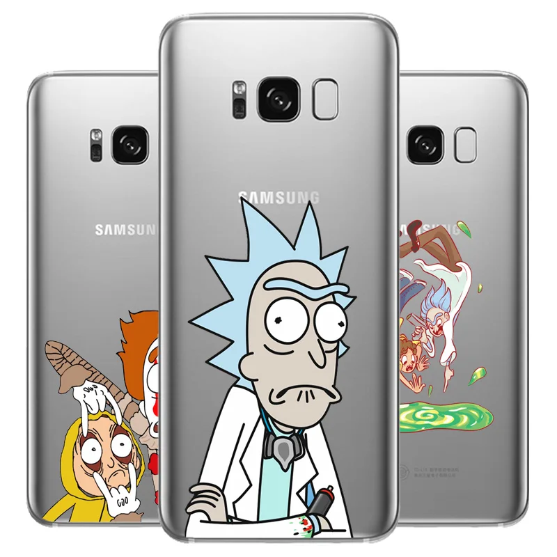 DREAMFOX L544 Рик и Морти Мягкий ТПУ силиконовый чехол для samsung Galaxy Note S 7 8 9 10 11 10E 11E Lite Edge