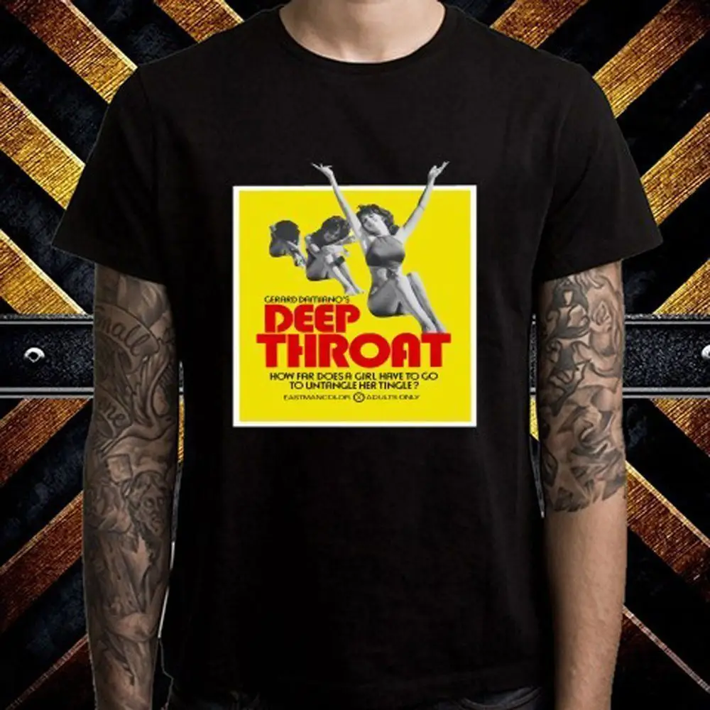 

New Deep Throat Adult Movie t-shirt Print T Shirt O-Neck Short Funny Casual Brand Shirts Top 2018 New Brand