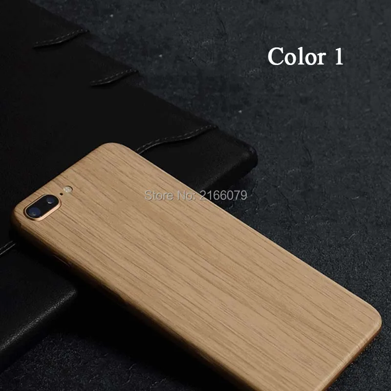 Для Apple iPhone 8 4 7 &quot / Plus + 5 5&quot задняя крышка 3D защита от имитации древесины наклейка