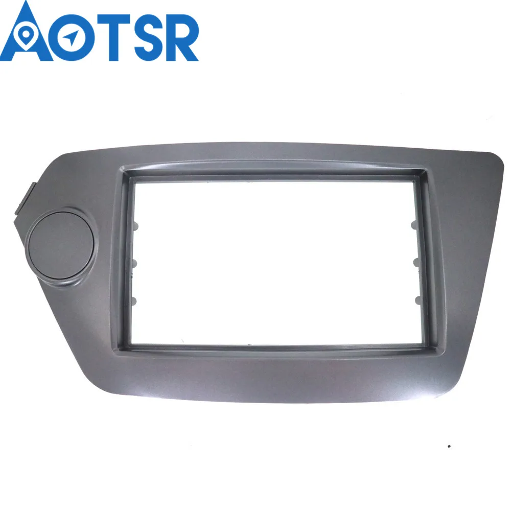 Двойная Автомобильная аудиорамка Din для KIA Rio(QB) 2011-; K2(QB) 2011+ панель GPS Dash Trim Kit адаптер окружающего звука пластина DVD