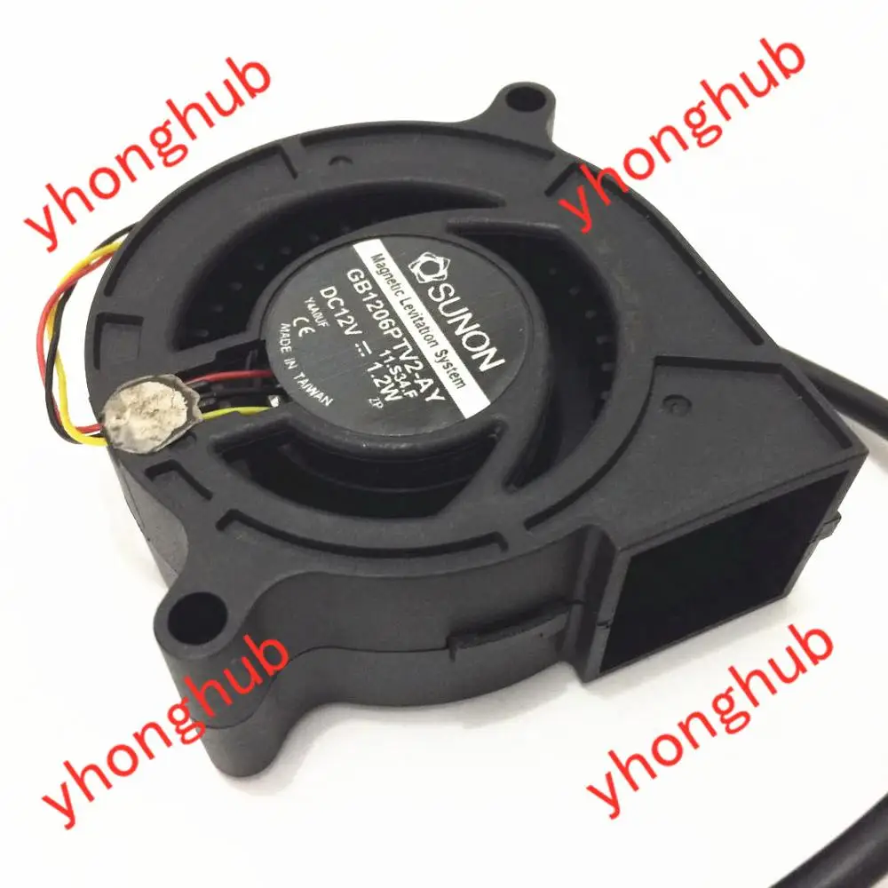 SUNON GB1206PTV2-AY 11.S34.F DC 12 В 1,2 Вт 60x60x25 мм 3-проводной охлаждающий вентилятор для проектора сервера