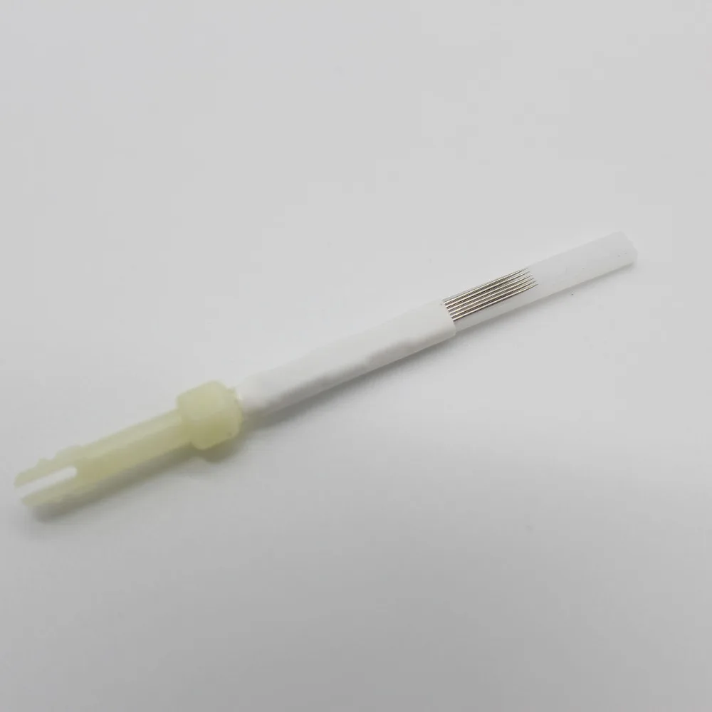 

100Pcs 6 PRONG FLAT NEEDLES For Deluxe Mosaic Tattoo Machine Permanent Makeup Eyebrow Lip Tattoo Needle