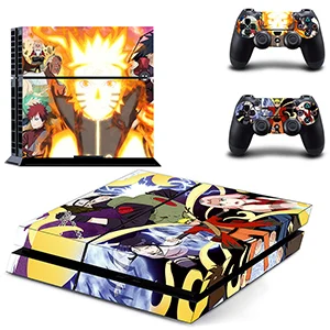 NO.3 HOMEREALLY PS4 кожа супер Наруто Саске игра ПВХ Наклейка Обложка для sony Playstaion 4 консоль и контроллер Ps4 аксессуар - Цвет: NO.3