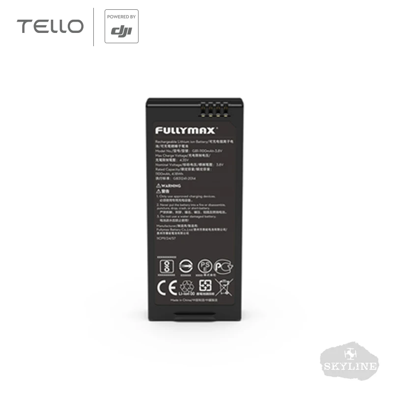 2 шт. интеллектуальная летная батарея DJI Tello 1100 mAh 3,8 V 13-min Время полета 1100 MAh для DJI Tello Quadcopter Drone es