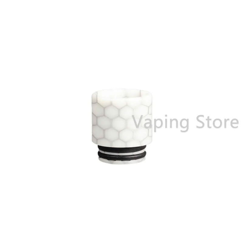 White Falcon King/Innokin Plex Cobra змеиная кожа 810 капельный Наконечник Красочный резиновый мундштук - Цвет: White