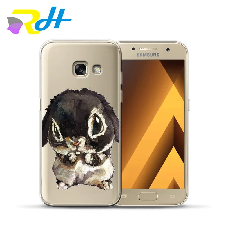 For coque Samsung Galaxy A5 Flower Cute animal cover for fundas 2016 A320 A7 2017 Case | Мобильные телефоны и аксессуары