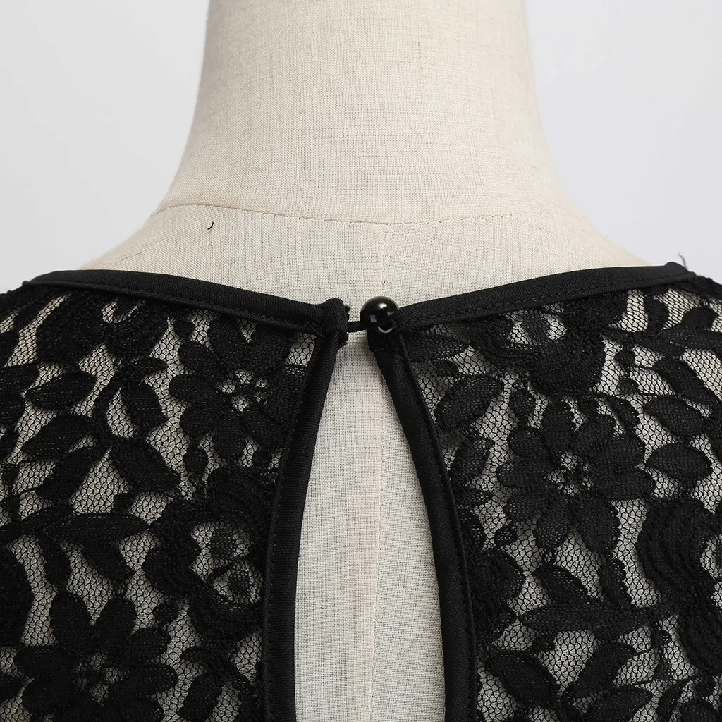 Платье CHAMSGEND, женские вечерние платья, Vestidos, Ретро стиль, 1950 s, без рукавов, сексуальное, облегающее, кружевное, цельное, вечерние, свободное платье, 12FEB26