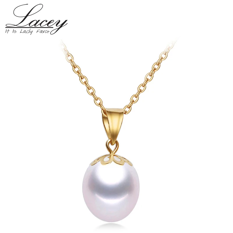 

18K золотой кулон жемчужное ювелирное изделие ожерелья рога & кулон для влюбленных жемчужные подвески s925 Серебряные Ожерелья Цепочка изящны...