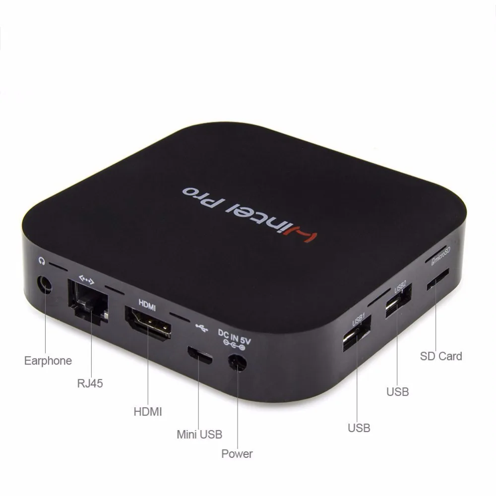 Wintel Pro W8 TV Box Win10 Mini PC Z8300 4 ядра 2 ГБ/32 Гб Bluetooth 4K * 2K HDTV Smart STB мультимедийный плеер|player