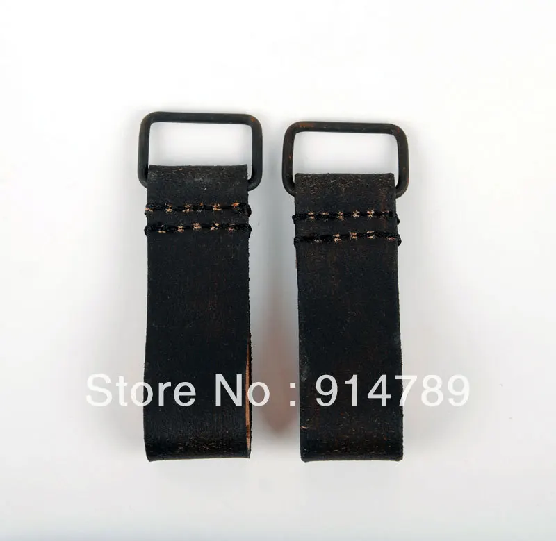 Пара немецких армейских ремней Второй мировой войны кожаные кольца петли