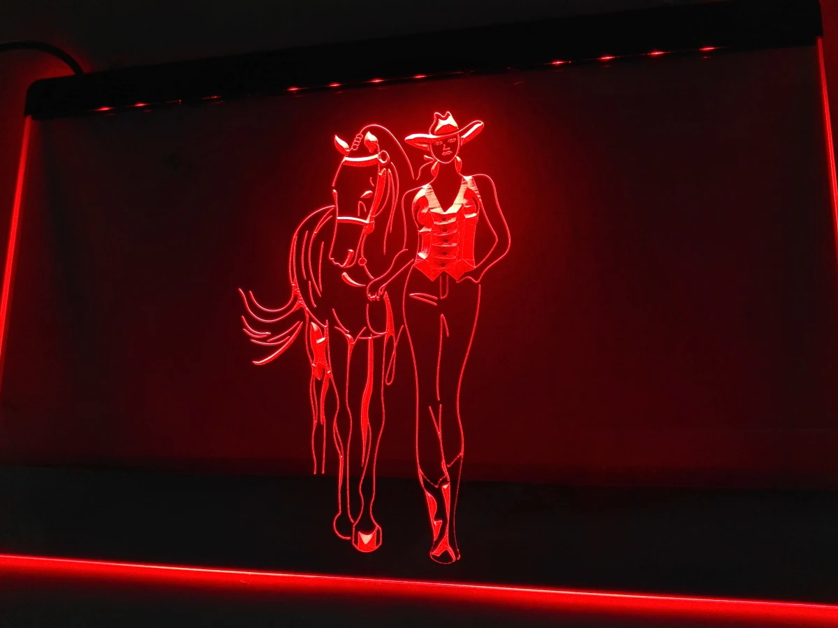 

LB762-западные ковбойские лошади, пивной бар светодиодный светодиодная неоновая светосветильник вывеска, поделки для домашнего декора