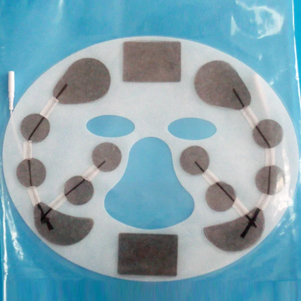 2.00 pin connector non-woven face mask slice adhesive electrode pad for beauty care with free shipping |