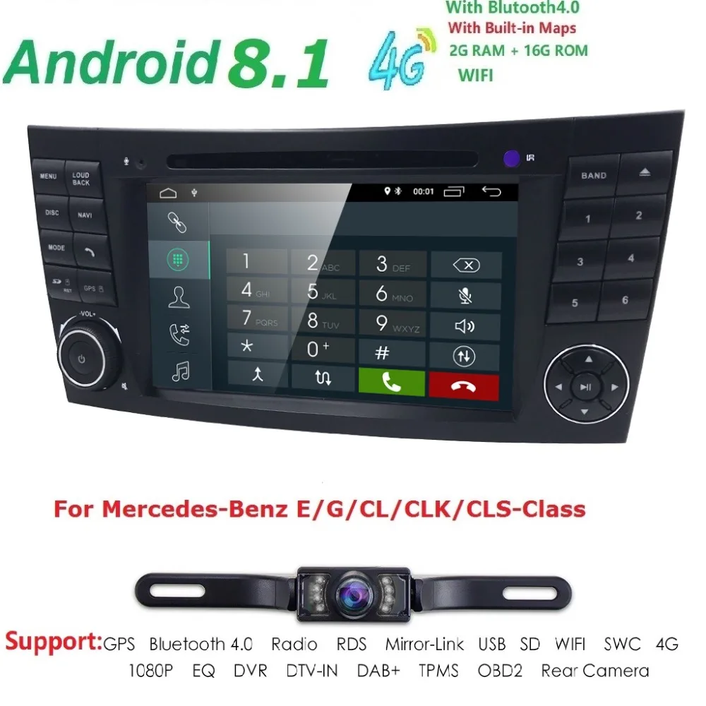 Android 8 1 автомобильный мультимедийный плеер радио для Mercedes W211 W219 W463 CLS350 CLS500 CLS55 E200