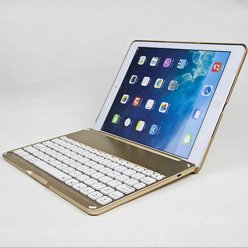 2 в 1 беспроводная bluetooth клавиатура чехол для iPad Air 5 9 7 дюйма модный тонкий