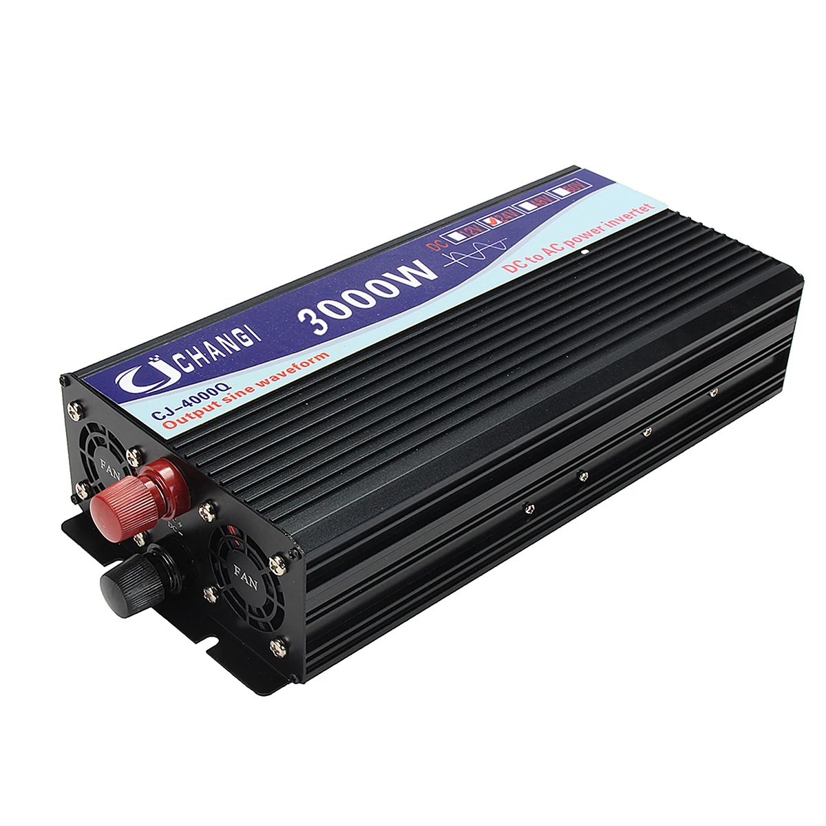 24V 3000W Интеллектуальный экран чистая Синусоидальная волна инвертор DC12V DC24V к AC220V 3000 Вт-6000 Вт преобразователь с ЖК-дисплеем - Цвет: 24V 3000W