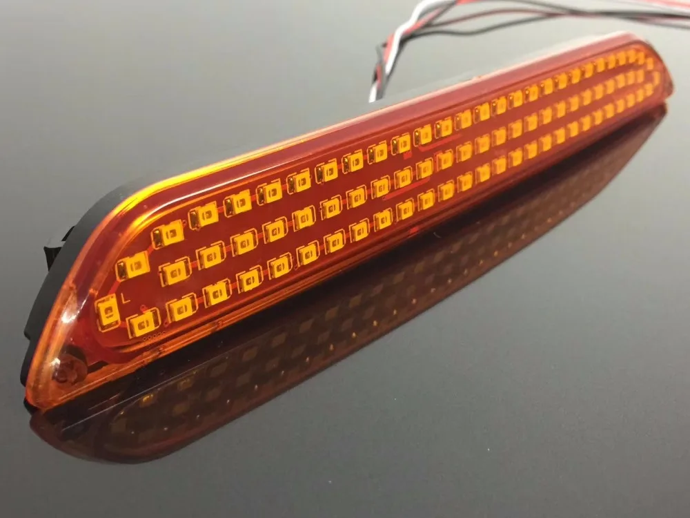 

eOsuns LED warning light + brake light + turn signal rear bumper light driving reflector for ford mustang, tail light