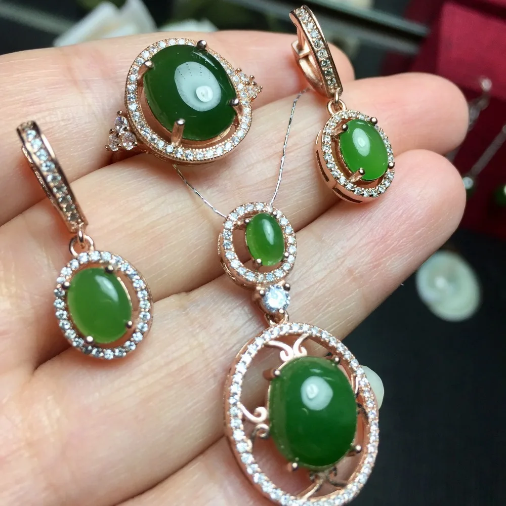 KJJEAXCMY boutique jewels 925 бриллиантовое ожерелье с натуральным яшмой Ожерелье Подвеска