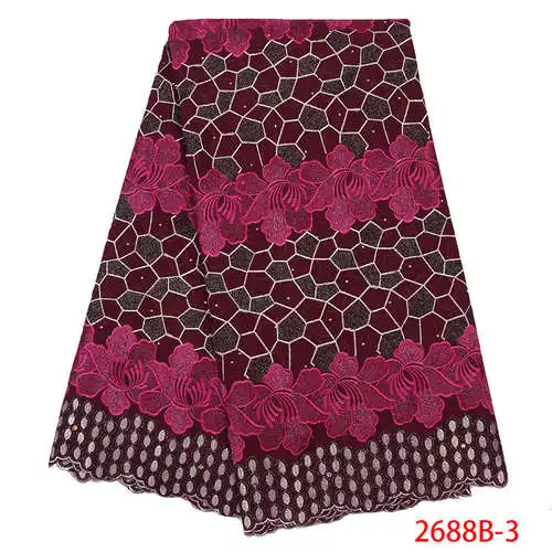 Picture -3 Швейцарская вуаль кружева в швейцарском стиле Tissu Dentelle синие нигерийские кружевные ткани африканские платья для женщин швейцарская кружевная ткань NA2688B-1 - Цвет: Picture -3