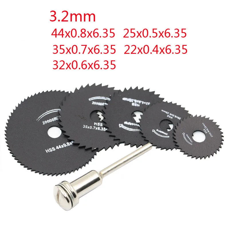 6 шт./компл. Металл HSS дисковая пила высокоскоростная стальная фреза для