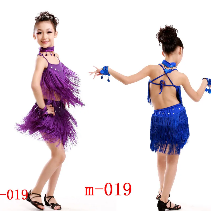 Детское платье для латиноамериканских танцев с блестками|latin dance dress|latin dress girldance |