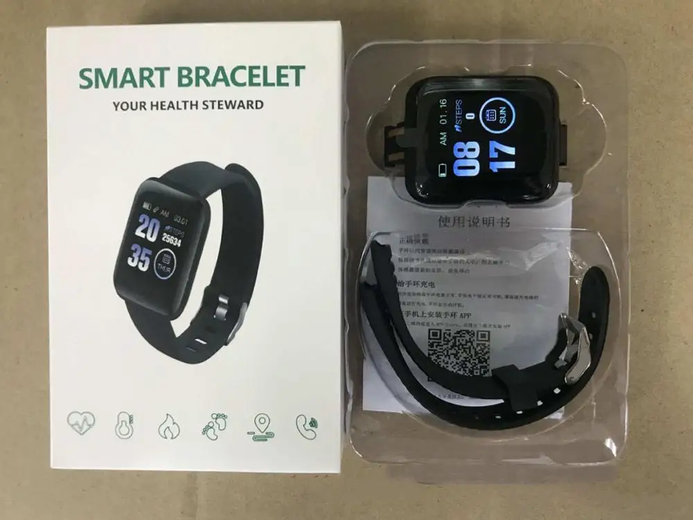 D13 Смарт-часы 116 плюс пульсометр смарт-браслет спортивные часы Смарт-браслет