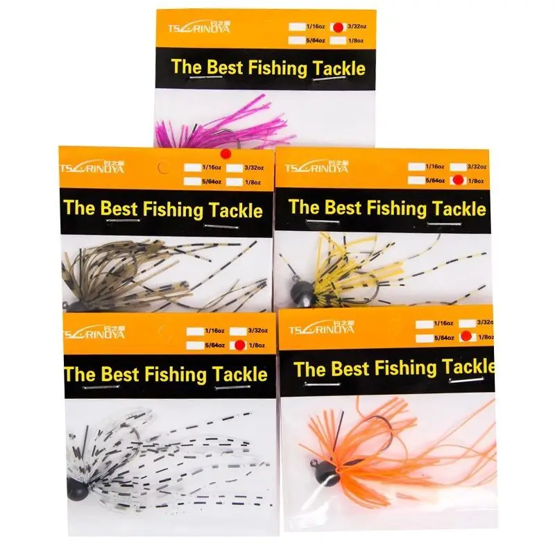 

TSURINOYA Rubber Jig Bait 3Pcs 2.5g 3.5g Tungste Pva Isca Artificial Para Pesca Leurre Souple Fishing Tackle jigging lure