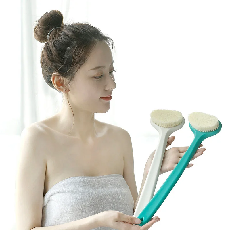 Hot Bath Brush Long Handle Scrubber Skin Massage Feet Rubbing Body For Back Exfoliation Brushes Bathroom Accessories | Дом и сад