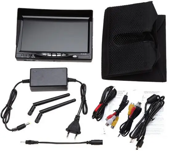Высокое качество RC732 DVR все в одном 7in 800*480 HD LCD FPV монитор Встроенный аккумулятор и