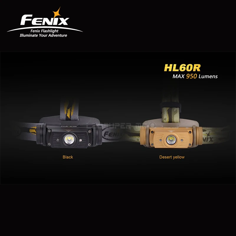 Фонарь налобный Fenix HL60R светодиодный 950 лм с аккумулятором 18650 | Лампы и освещение