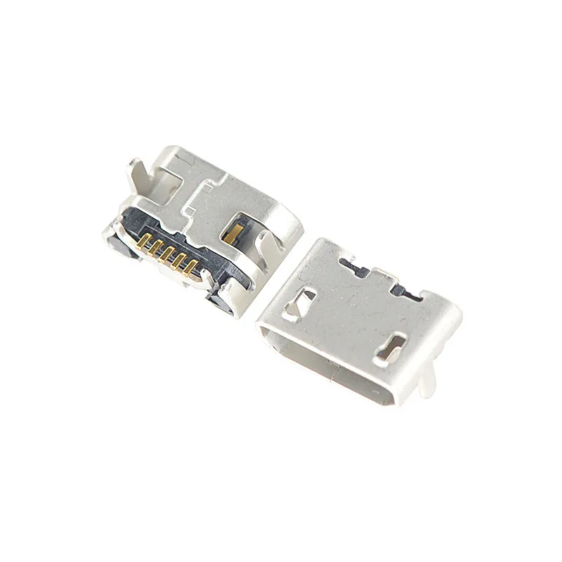 Без обжима MicroUSB разъем 5-контактный четырехконтактный штекер гнездовой |
