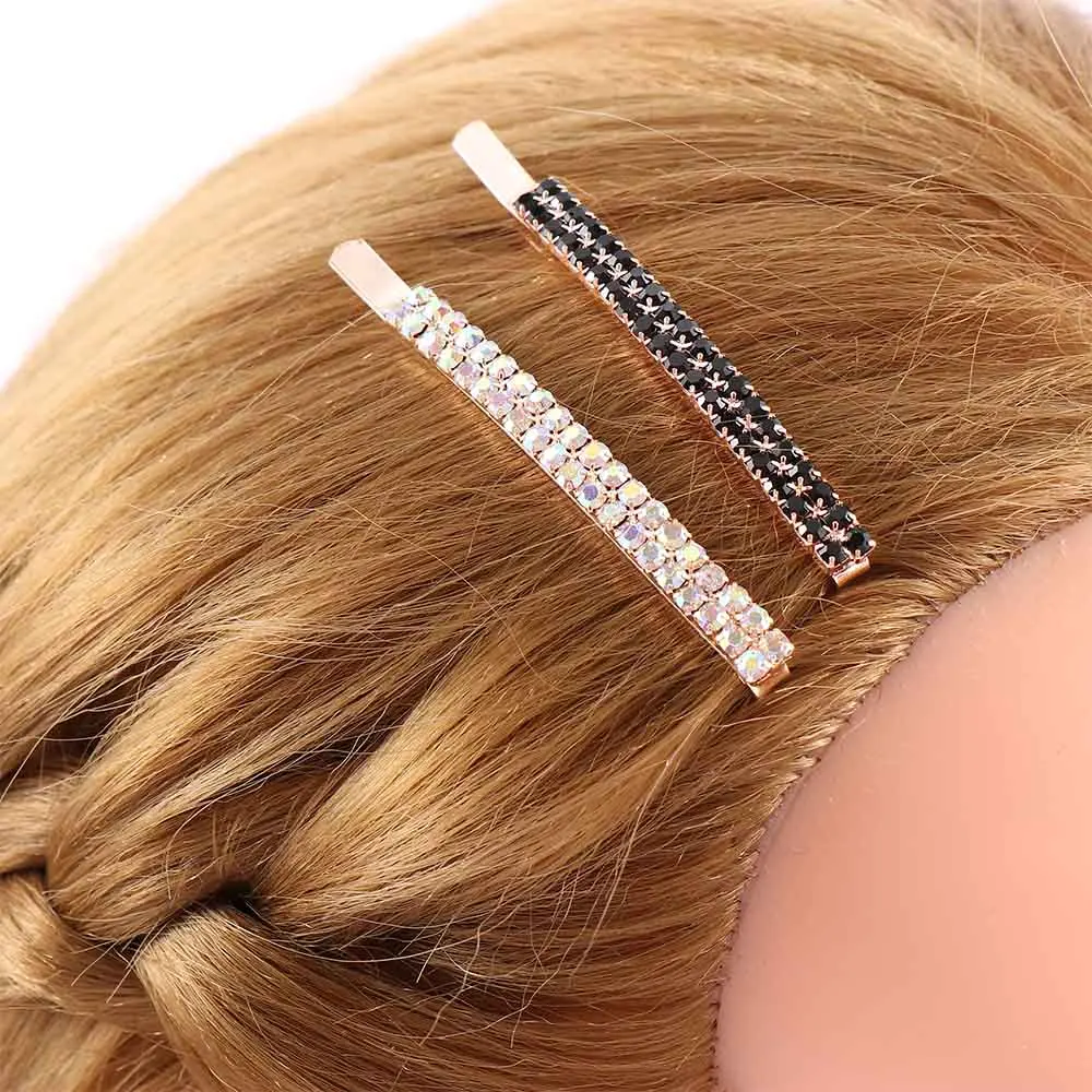 1 шт. заколки невидимки с кристаллами украшения для волос модные повседневные