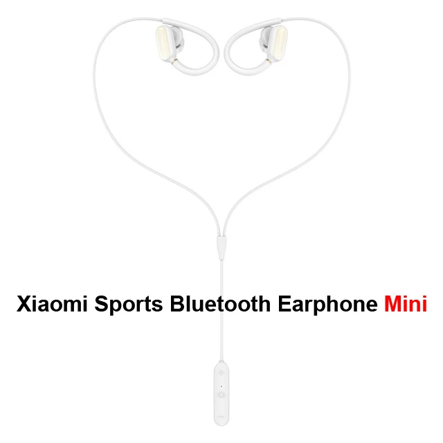 Белый Xiaomi спортивные Bluetooth наушники мини гарнитура беспроводная Bluetooth 4,1 с микрофоном IPX4 водонепроницаемый устойчивое 5 ушной колпачок - Цвет: Белый