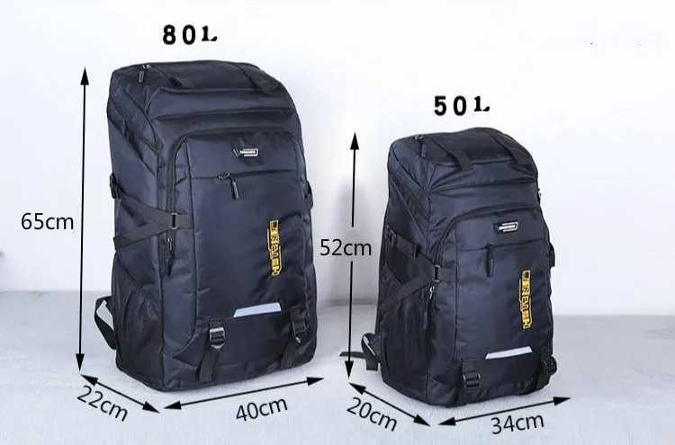 Super Large Capacity Package 80L Men or Women High Quality Luggage Bags Adding Enlarge Widen Capacity Family Big Travel Backpack