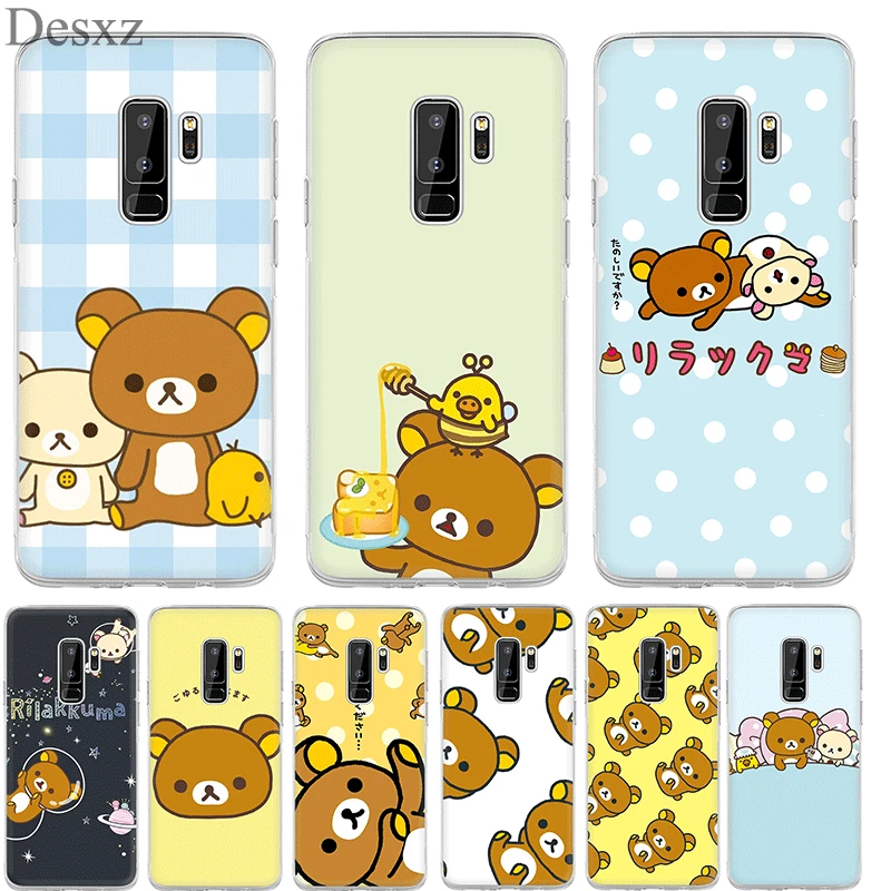 Чехол для телефона Rilakkuma чехол Samsung Galaxy S3 S4 S5 S6 S7 S8 S9 Edge Plus Note 8 9|Чехлы-накладки| |