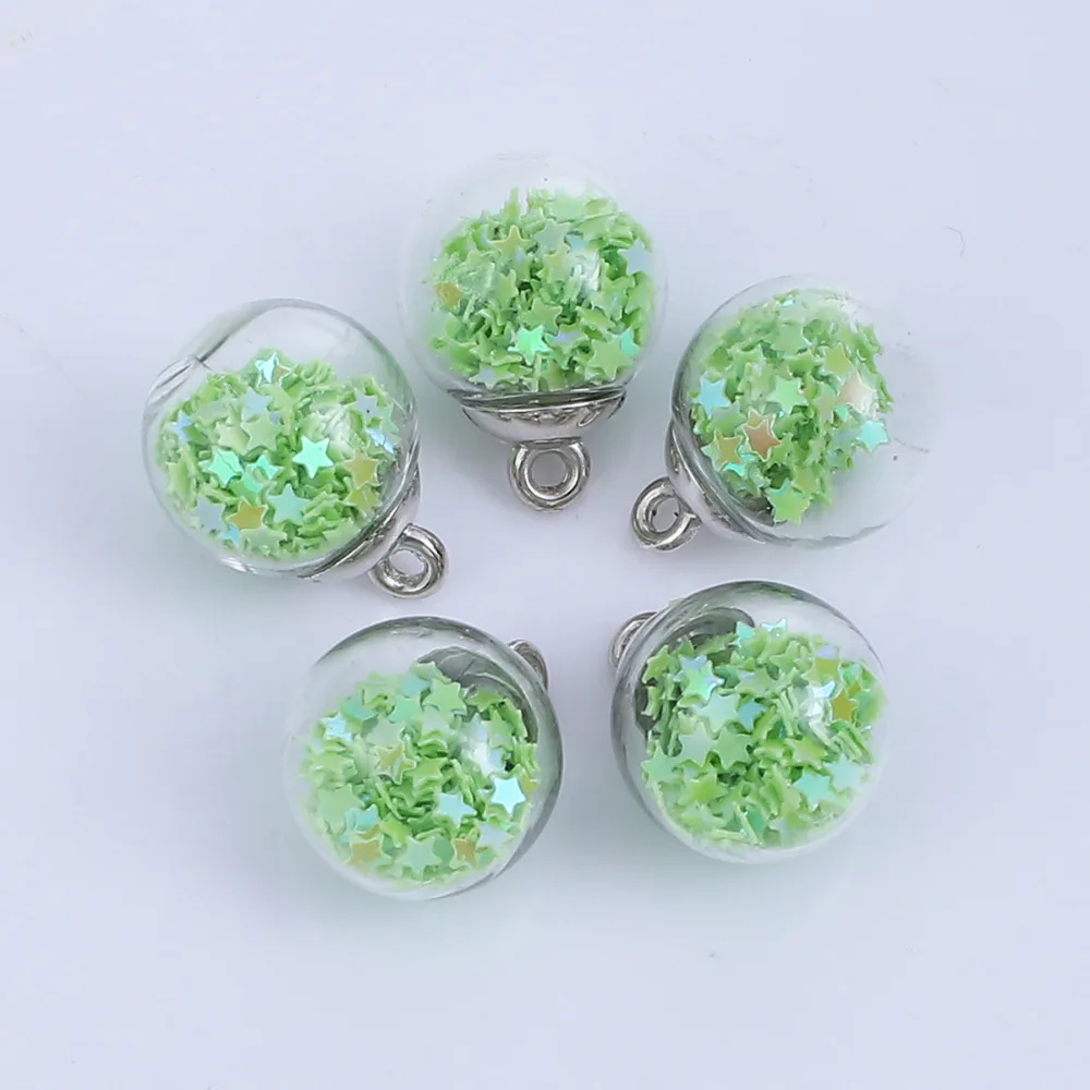 DoreenBeads DIY фурнитура подвеска стеклянный Шарм прозрачное стекло пузырьковая