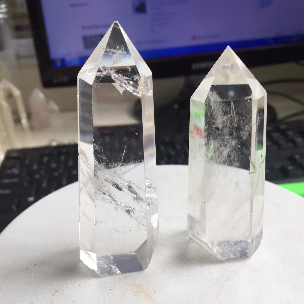 Прозрачная кварцевая палочка Reiki Wand 2 шт./набор|lot 10pcs|lot lot |