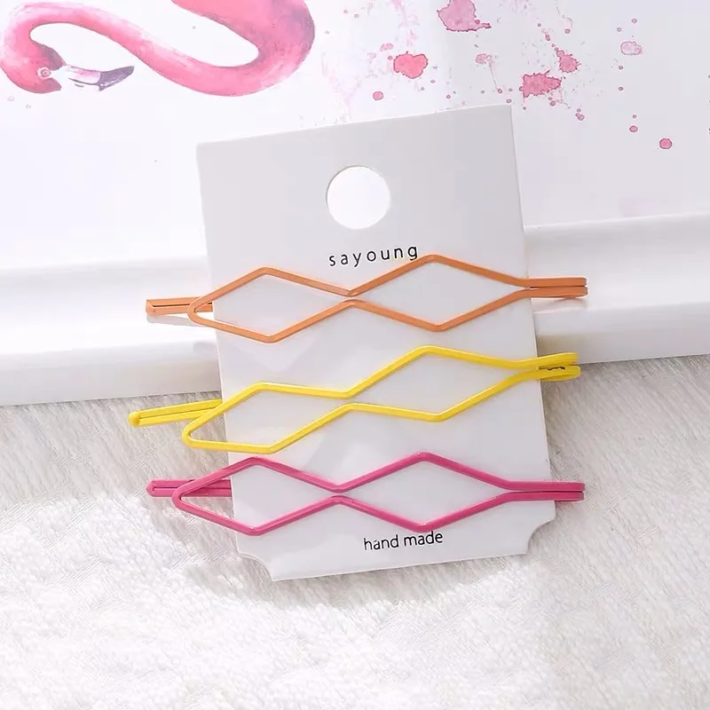 three pieces S M MISM заколки для волос для женщин, заколки для волос, цветная аэрозольная краска, заколки, фольга, блестки, заколка для волос для девочек - Цвет: three pieces S
