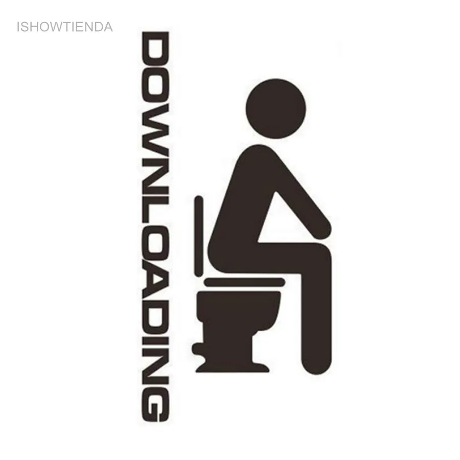 Новые популярные креативные водостойкие настенные наклейки для туалета съемные