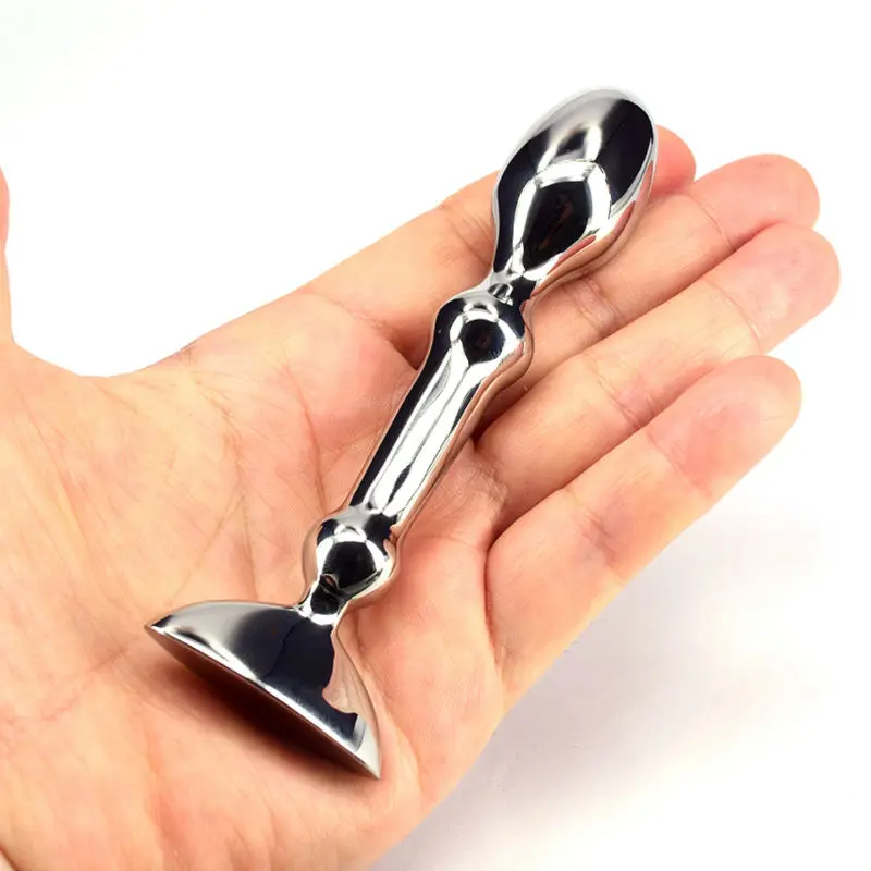 Анальная пробка из нержавеющей стали металлическая фаллоимитатор секс игрушки