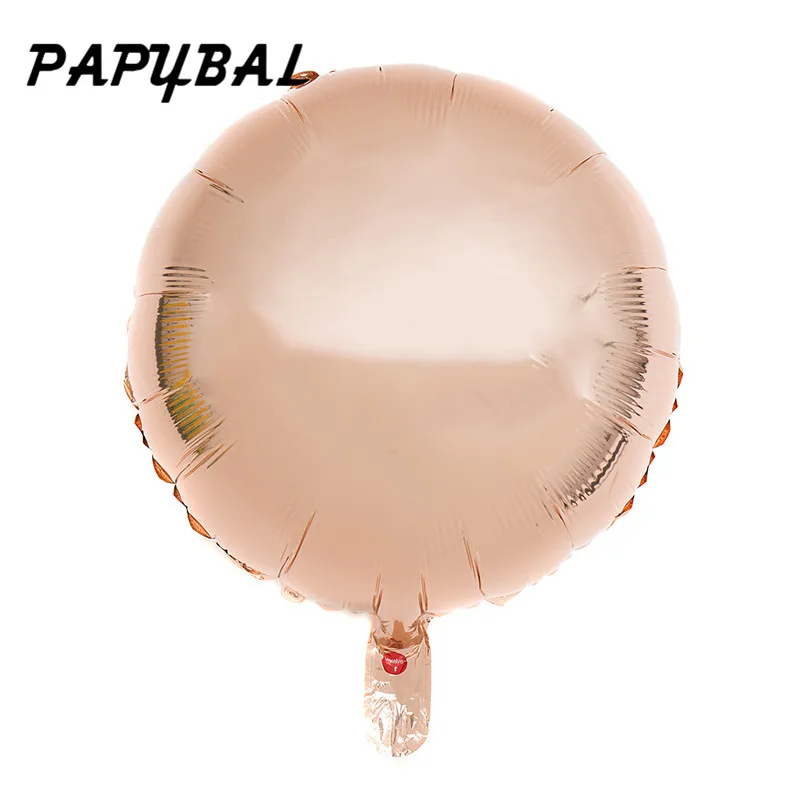 5pcs 18inch С днем рождения, вечеринка, розовое золото, фольга, конфетти для воздушного шара, латексные шары, украшение на свадьбу, годовщину, для детей, первый день рождения, товары для вечеринок - Цвет: 5pcs 18inch