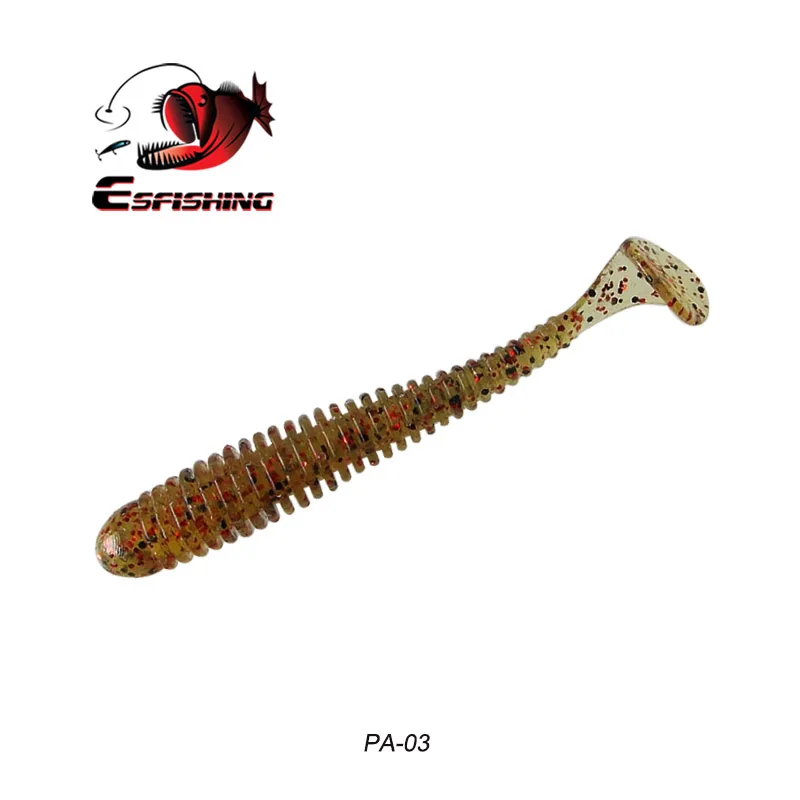 Esfishing RING SHAD 50 мм рыболовные приманки мягкие приманки приманка для форели Pesca Iscas искусственные снасти для рыбалки на карпа Спиннер приманки Flash - Цвет: PA03
