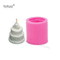 gadgets 3d wedding cake pumpkin car silicone candle mold resin clay cake decorative soap mold