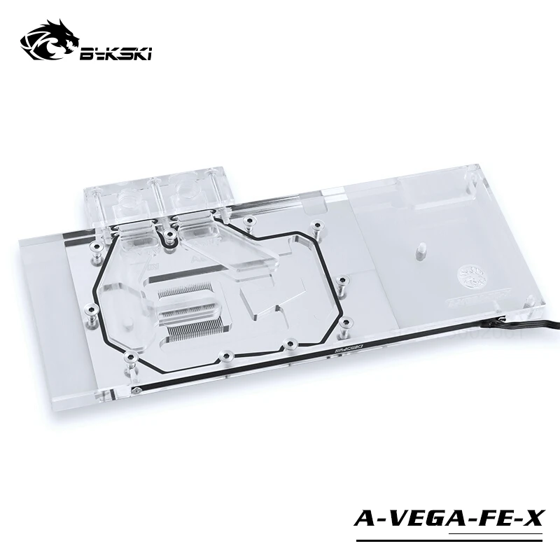 Водный блок BYKSKI для AMD/MSI/GIGABYTE/SAPPHIRE/XFX Radeon RX Vega 56/64 absence Edition/полноразмерный