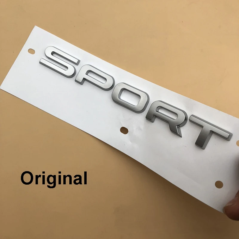 original matte silve Шрифт спортивные буквы эмблема автомобильный Стайлинг багажник логотип для Land Rover Range Rover наклейка- матовый серебристый глянцевый черный - Название цвета: original matte silve